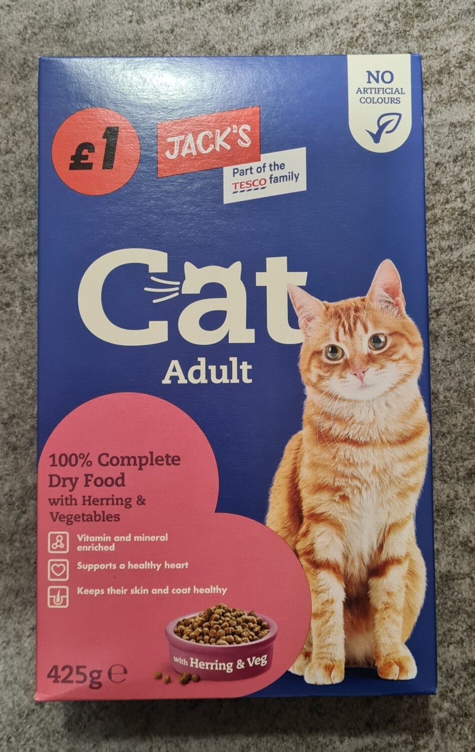 cat adult complete dry food with herring & vegetables