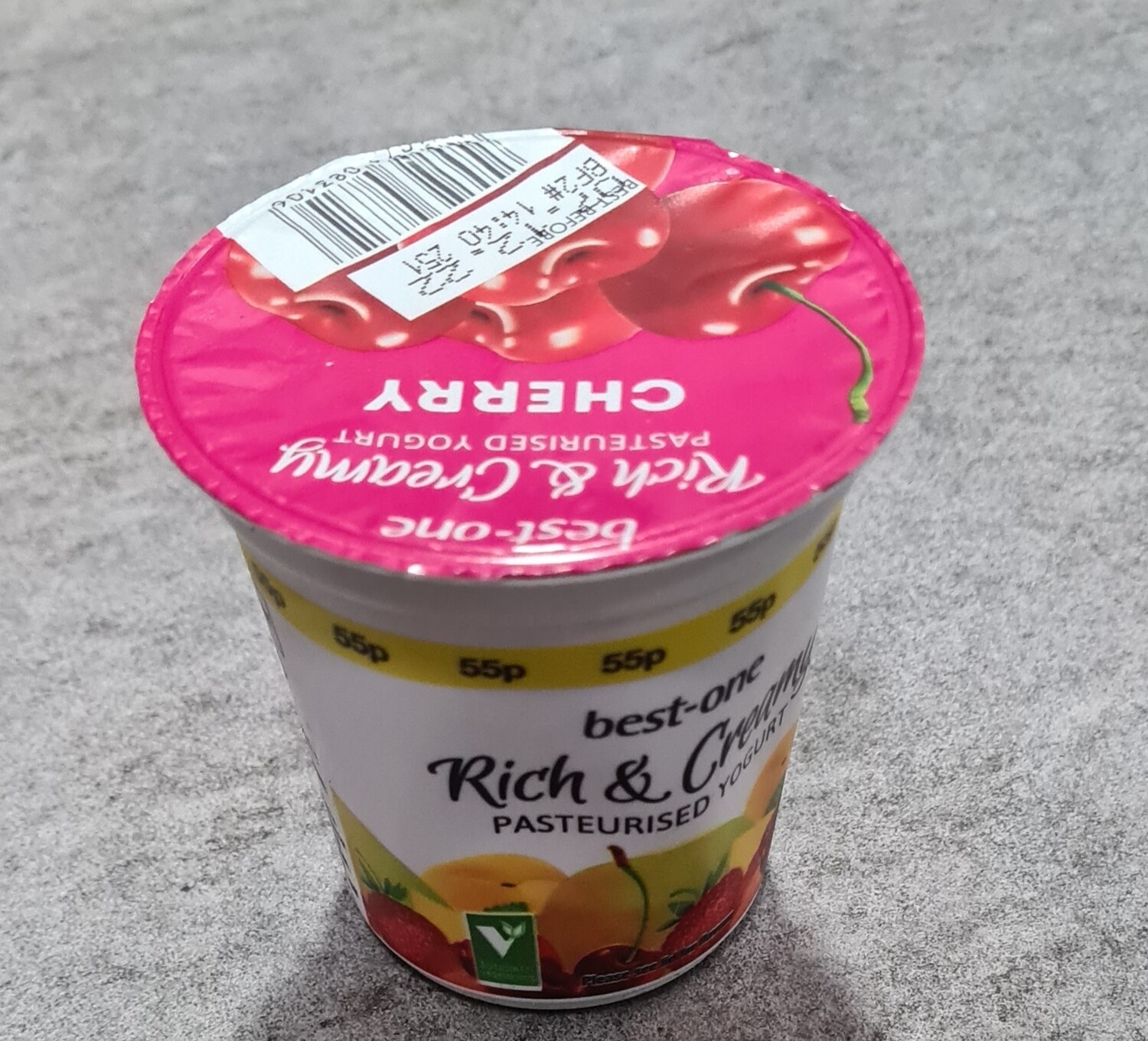 Cherry  yogurt 