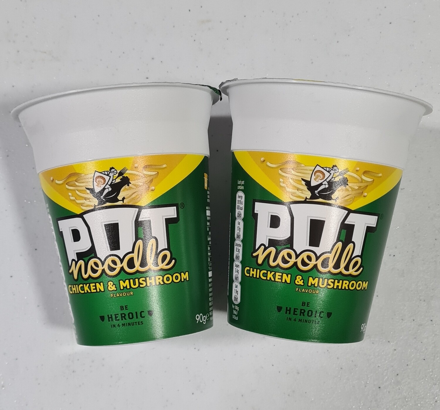 2 pot noodle chicken & mushroom