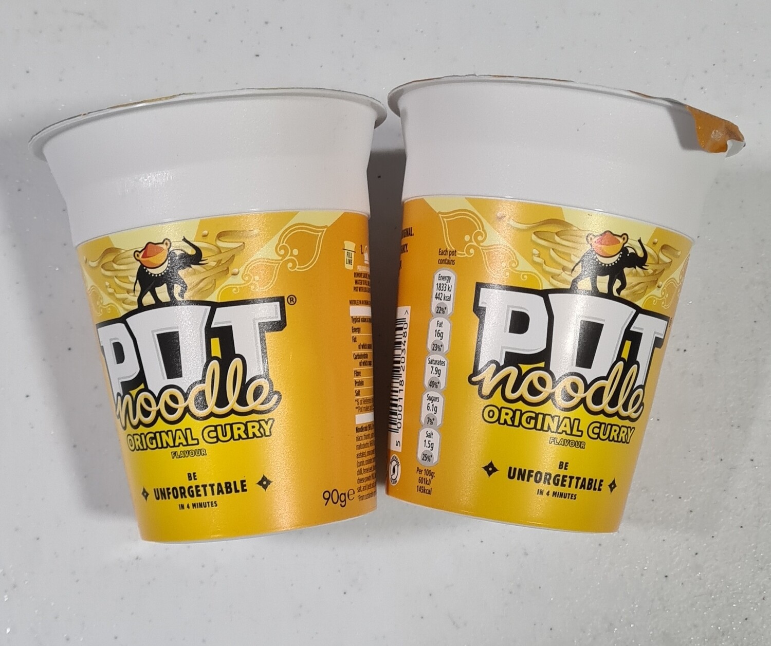 2 pot noodle original curry