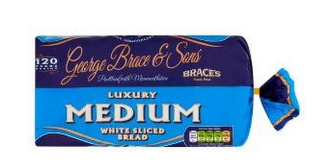 braces  medium bread 800g