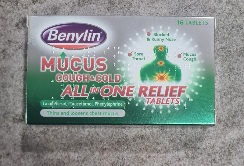 benylin mucus cough & cold all in one relief tablets 16s