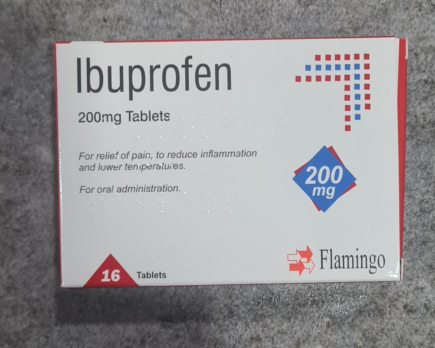 ibuprofen 200mg  16s