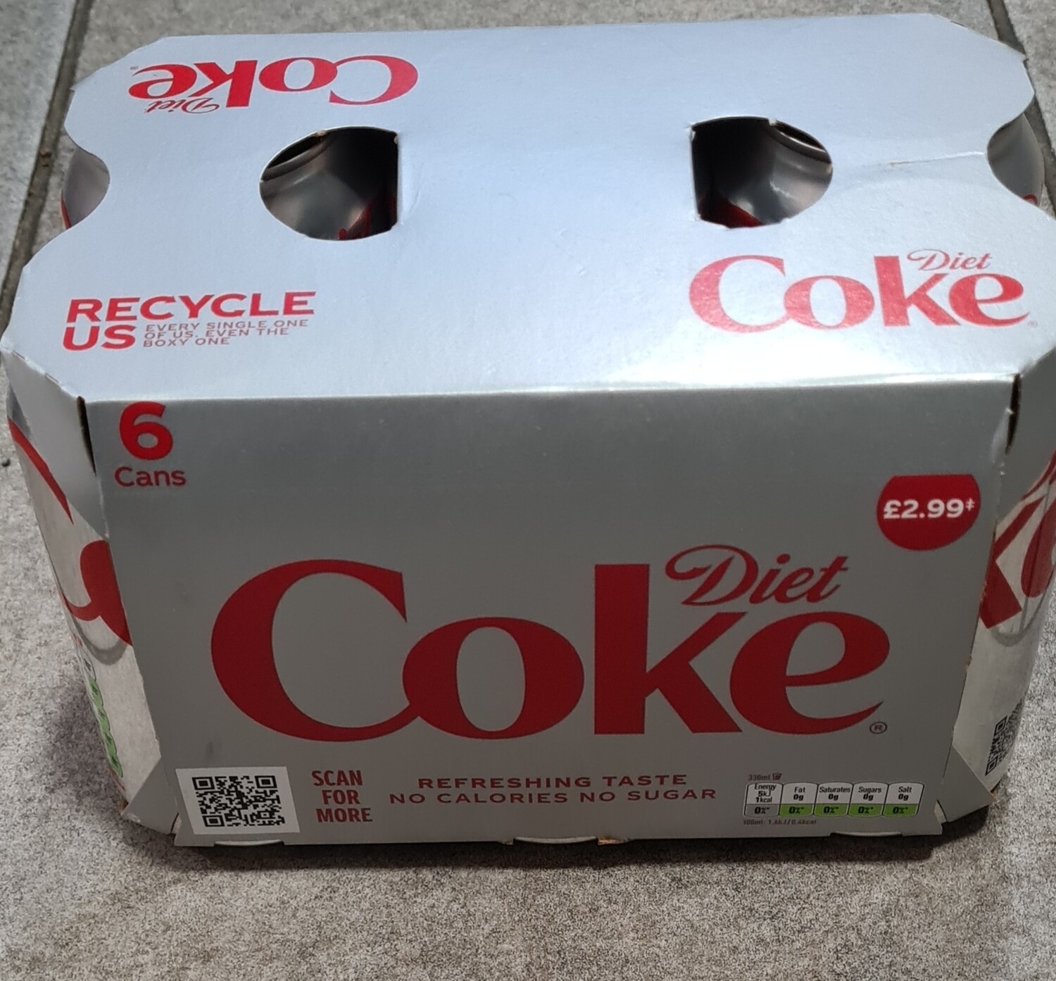 6 pack diet coke cans 330ml