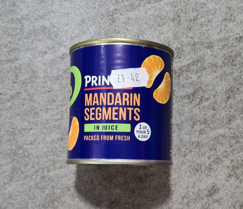 Princes mandarin segments with juice