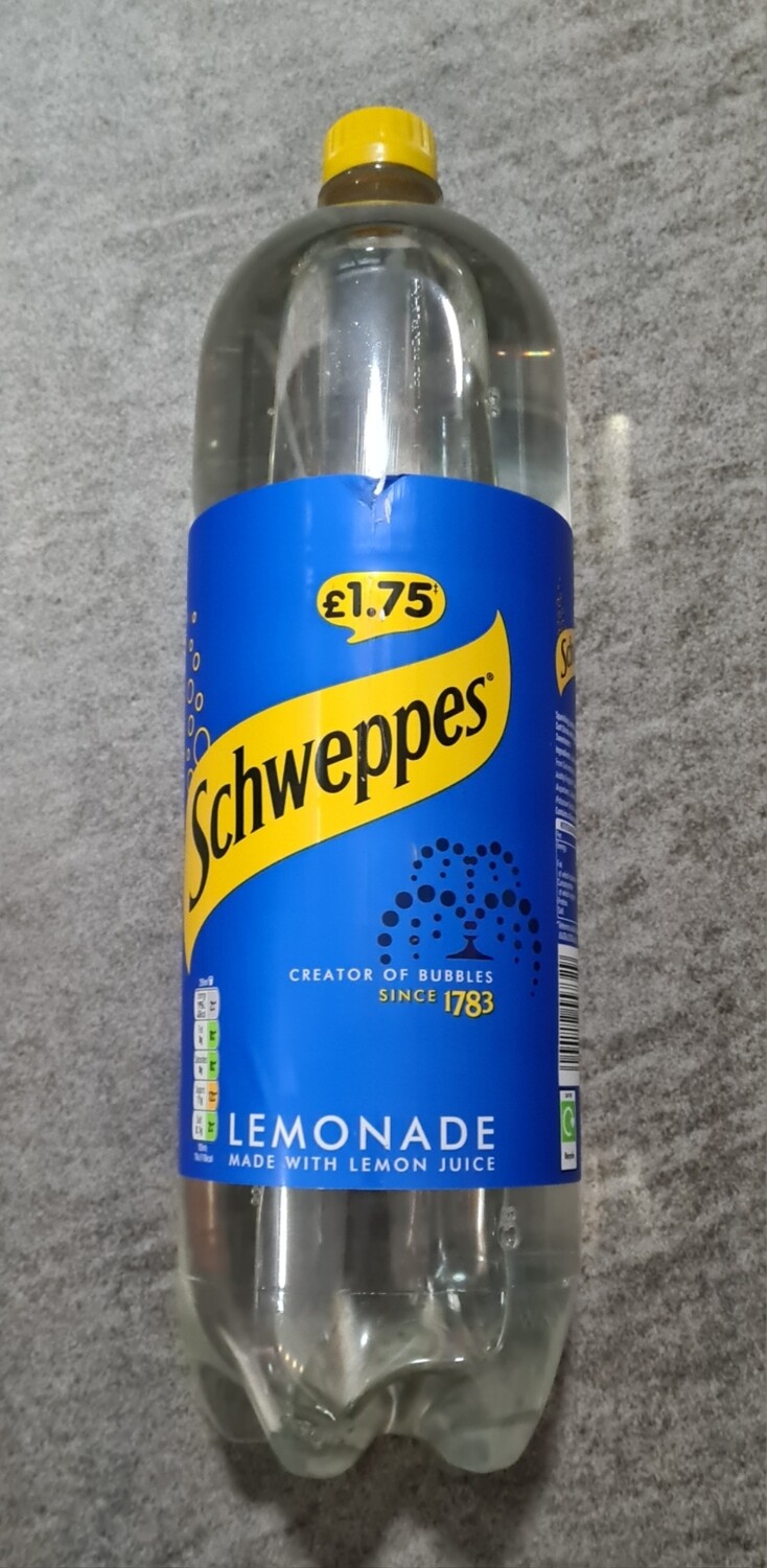 Schweppes lemonade 2ltr