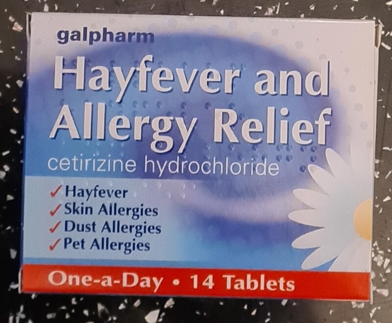 Hayfever tablets cetirizine