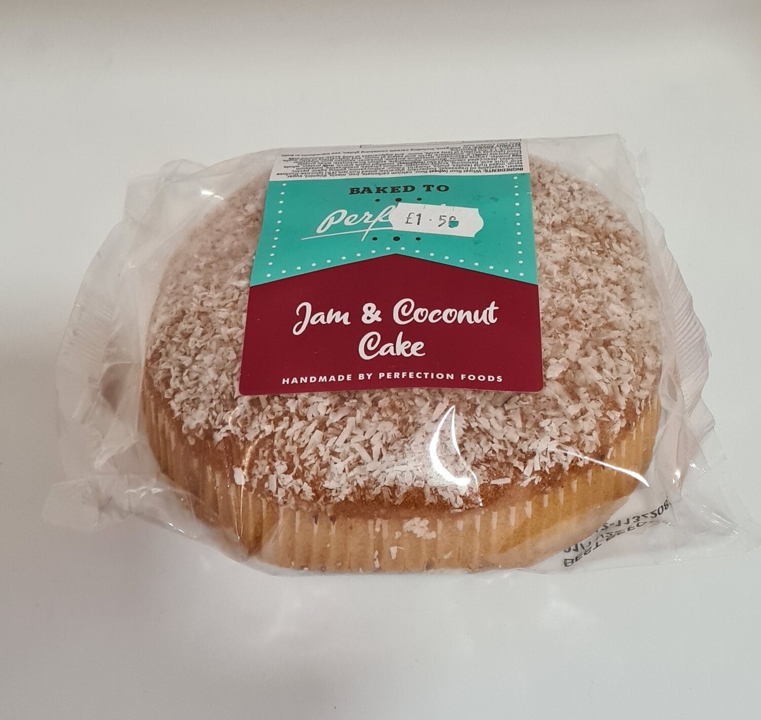 Jam & coconut cake