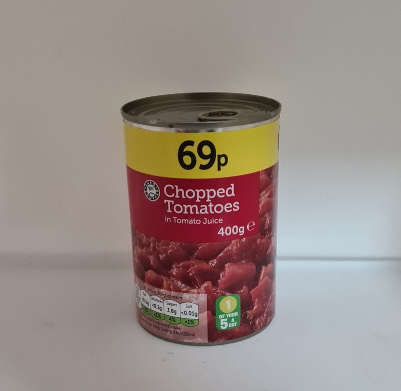 Euro shopper chopped tomatoes 400g