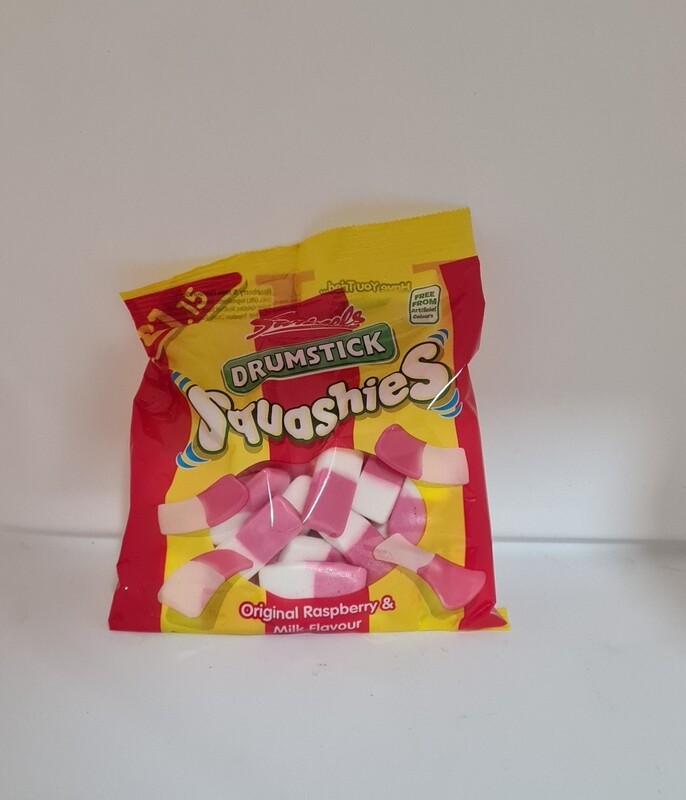 Drumstick squashies original raspberry & milk flavour