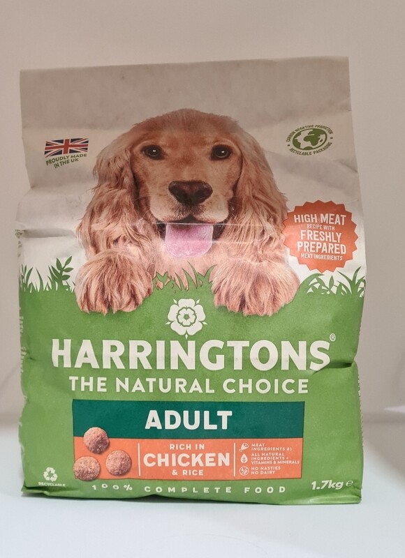 Harringtons dog biscuits chicken with rice 1.7kg 