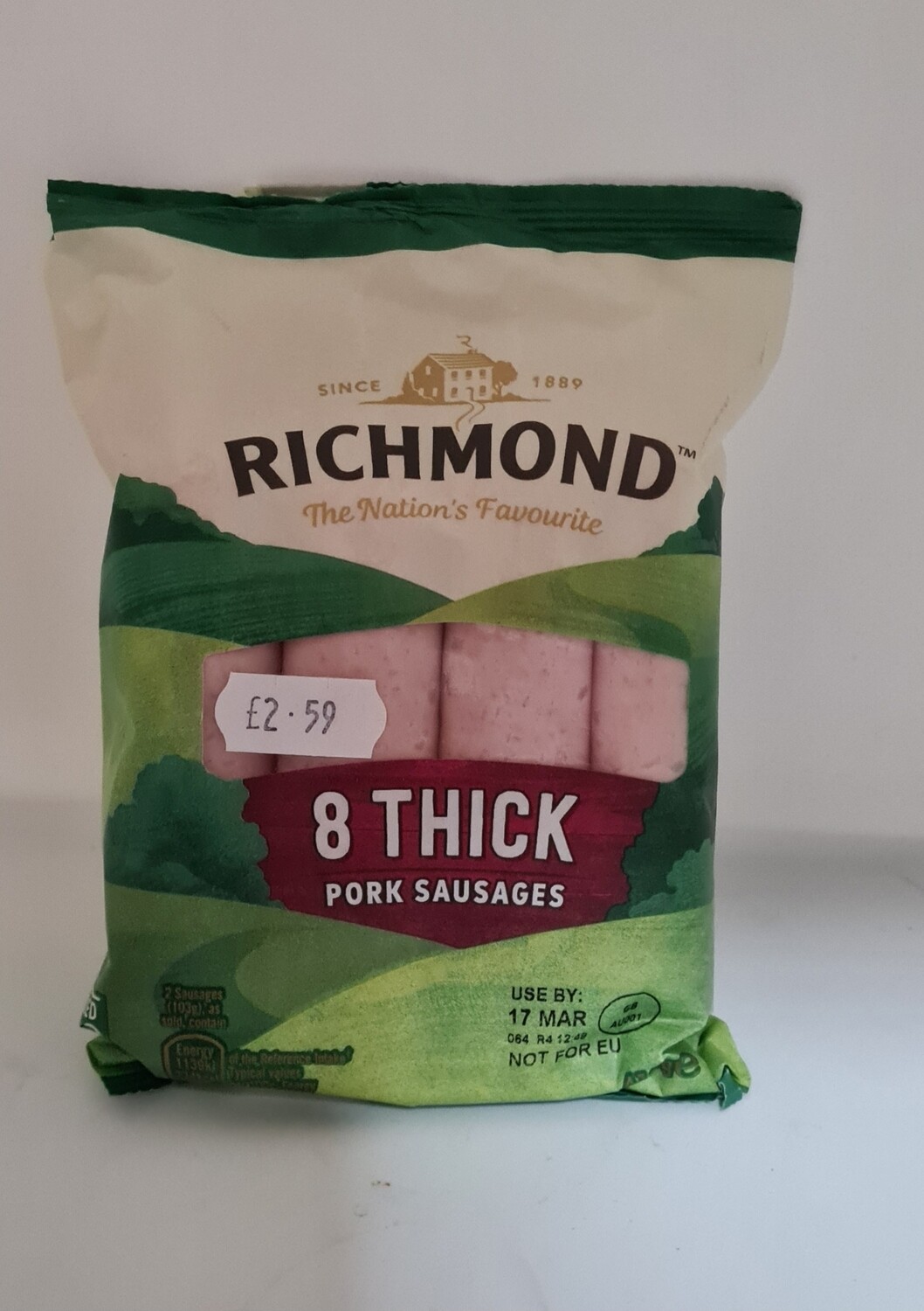 8 richmond thick sausages   