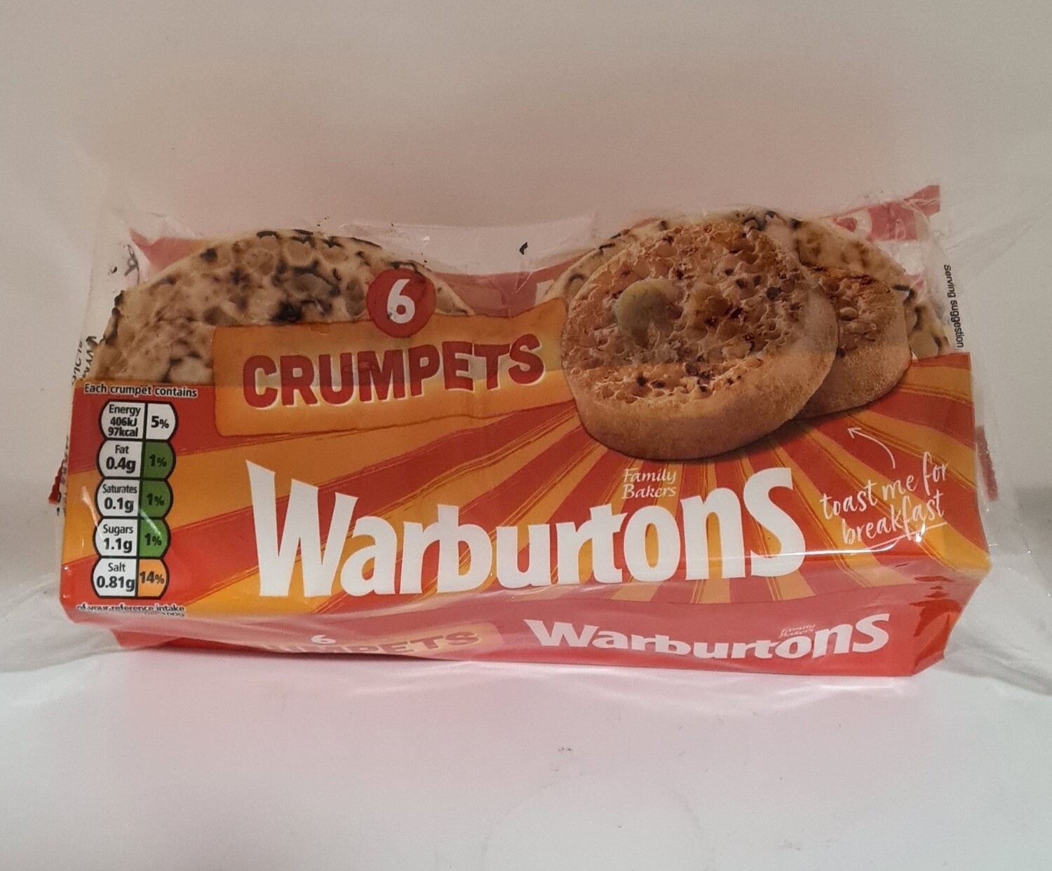 Warburtons 6 pack crumpets