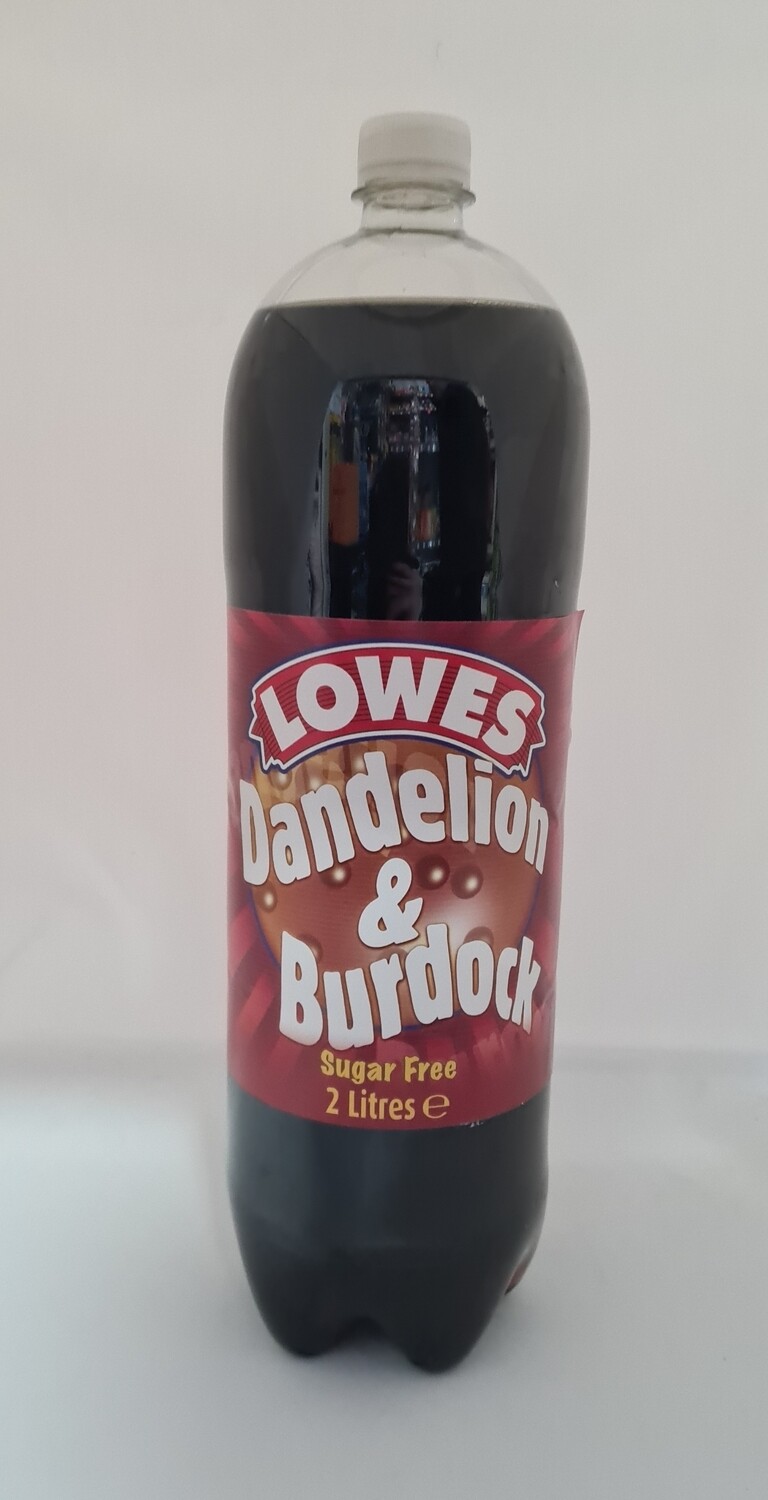 Lowes dandelion and burdock sugar free 2 ltr