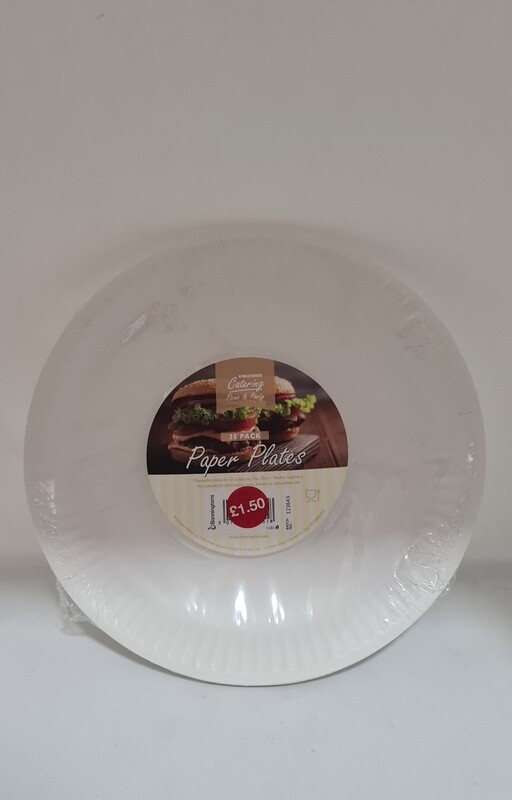 Pack of 25 paper plates