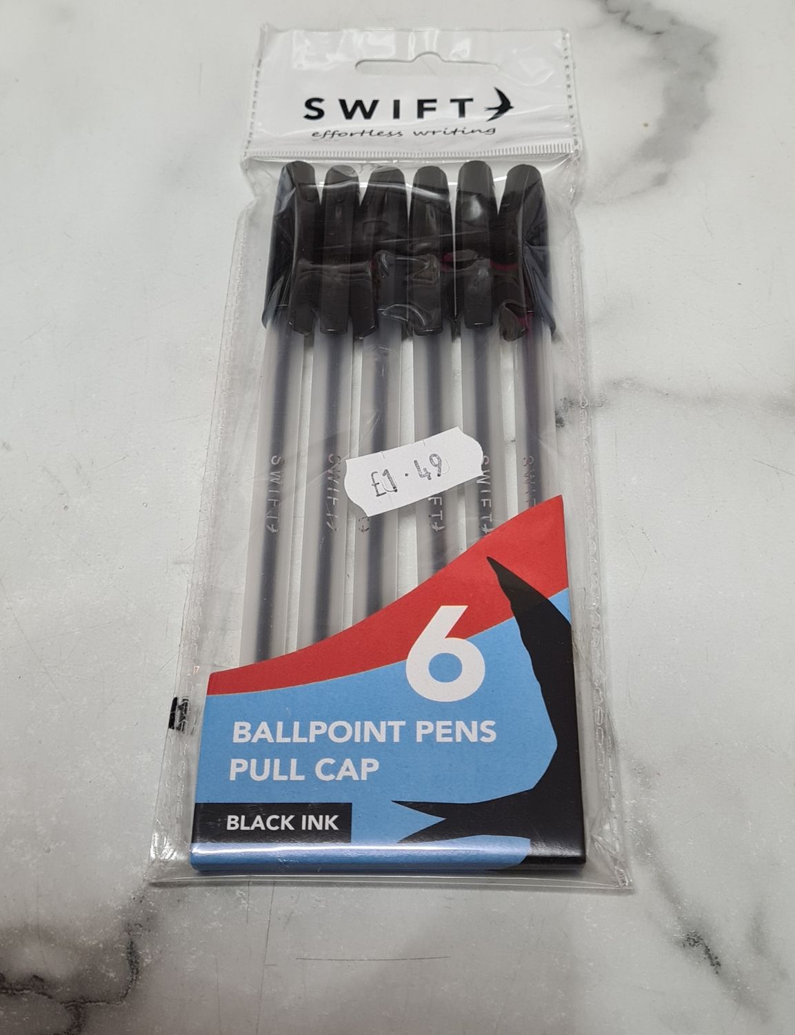 6 pack black pens