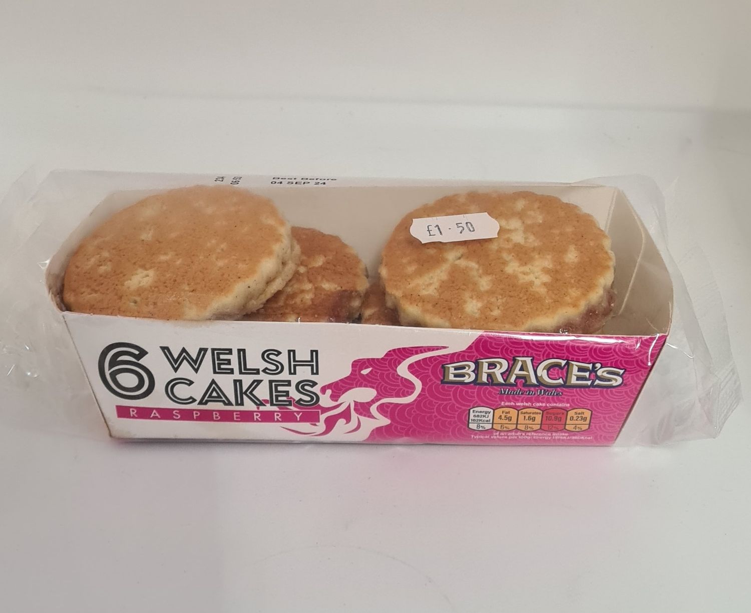   Raspberry welsh cakes 6 pack 