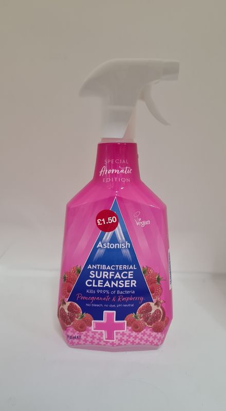 Astonish antibacterial surface cleanser pomegranate  & raspberry 