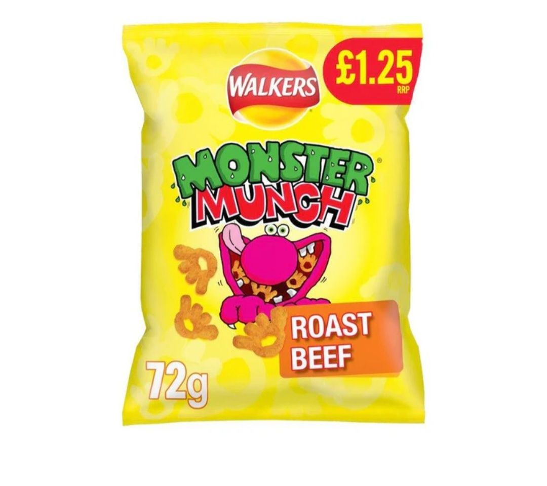 Monster munch  roast beef