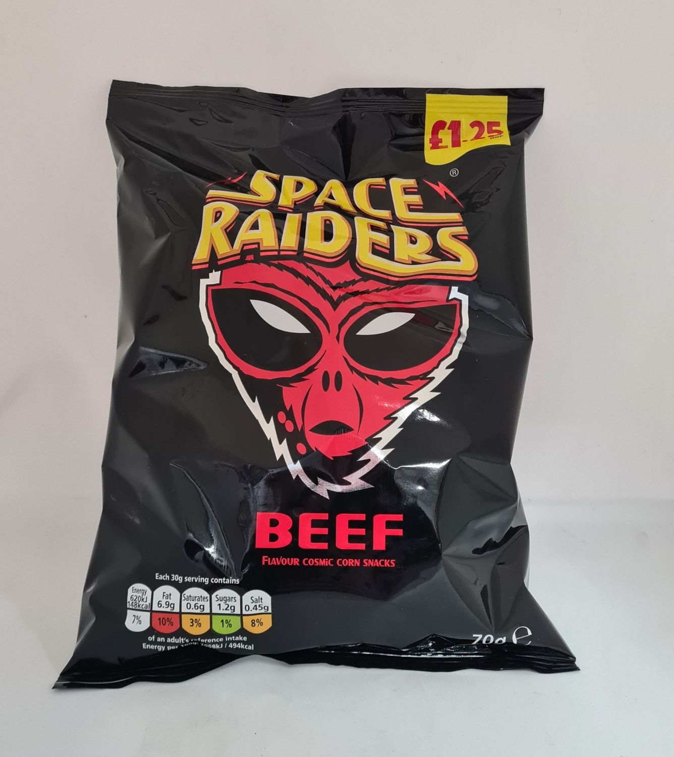 Space raiders crisps beef 78g