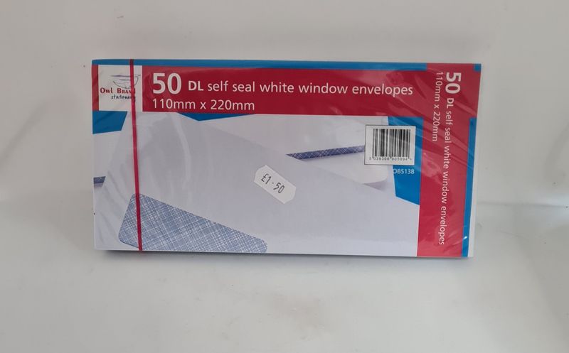white envelopes 50 pack
