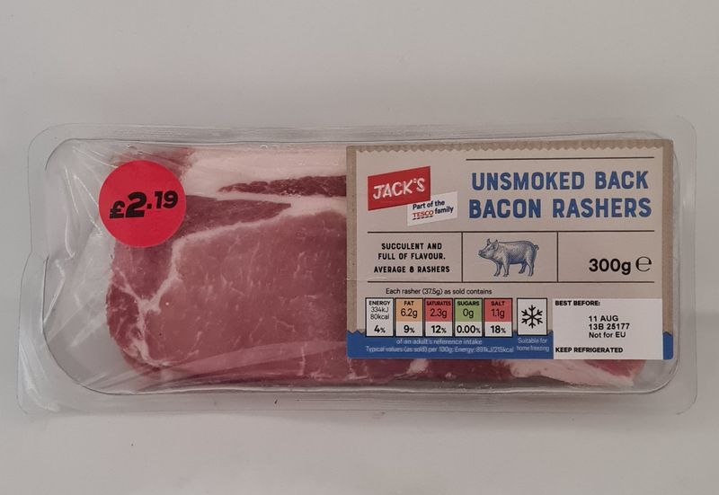  unsmoked back bacon 