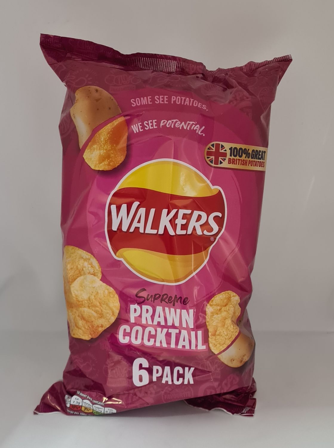 Walkers  prawn cocktail 6 bags 