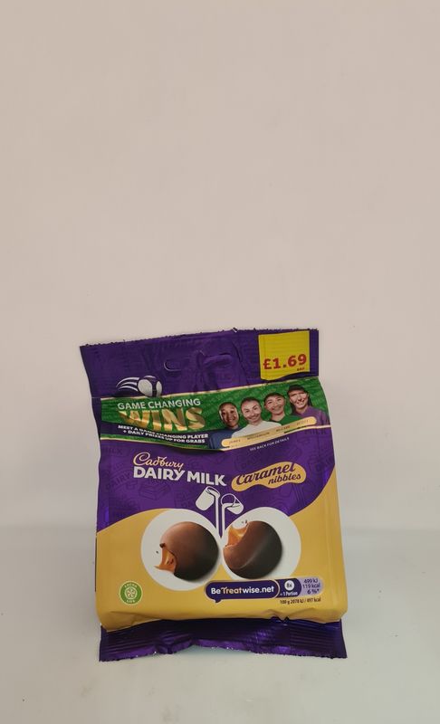 Dairy milk caramel nibbles
