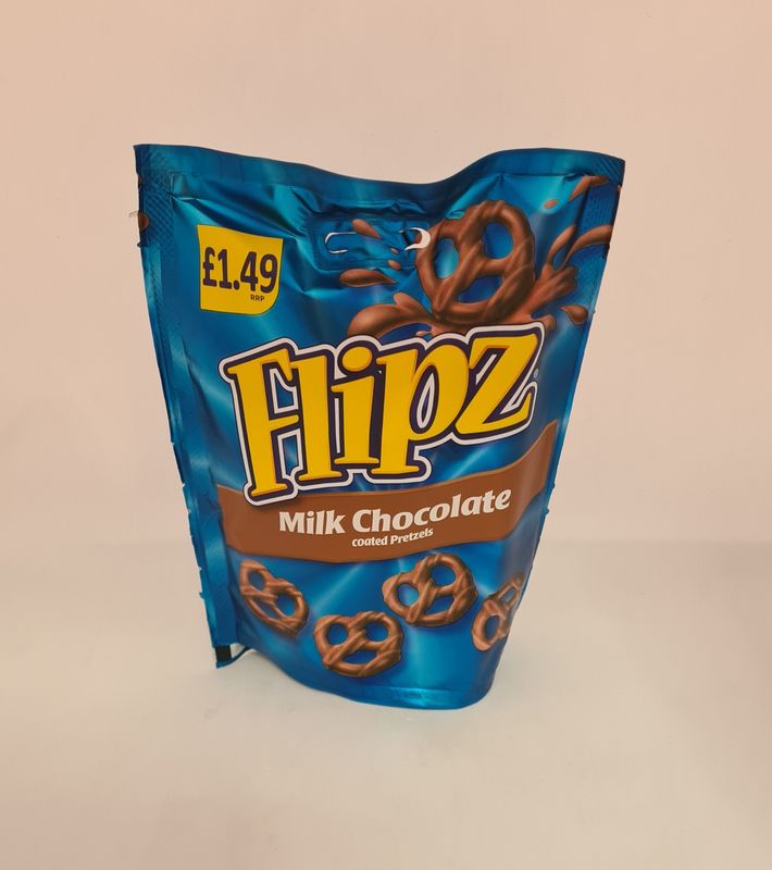 flipz milk chocolate coated pretzels
