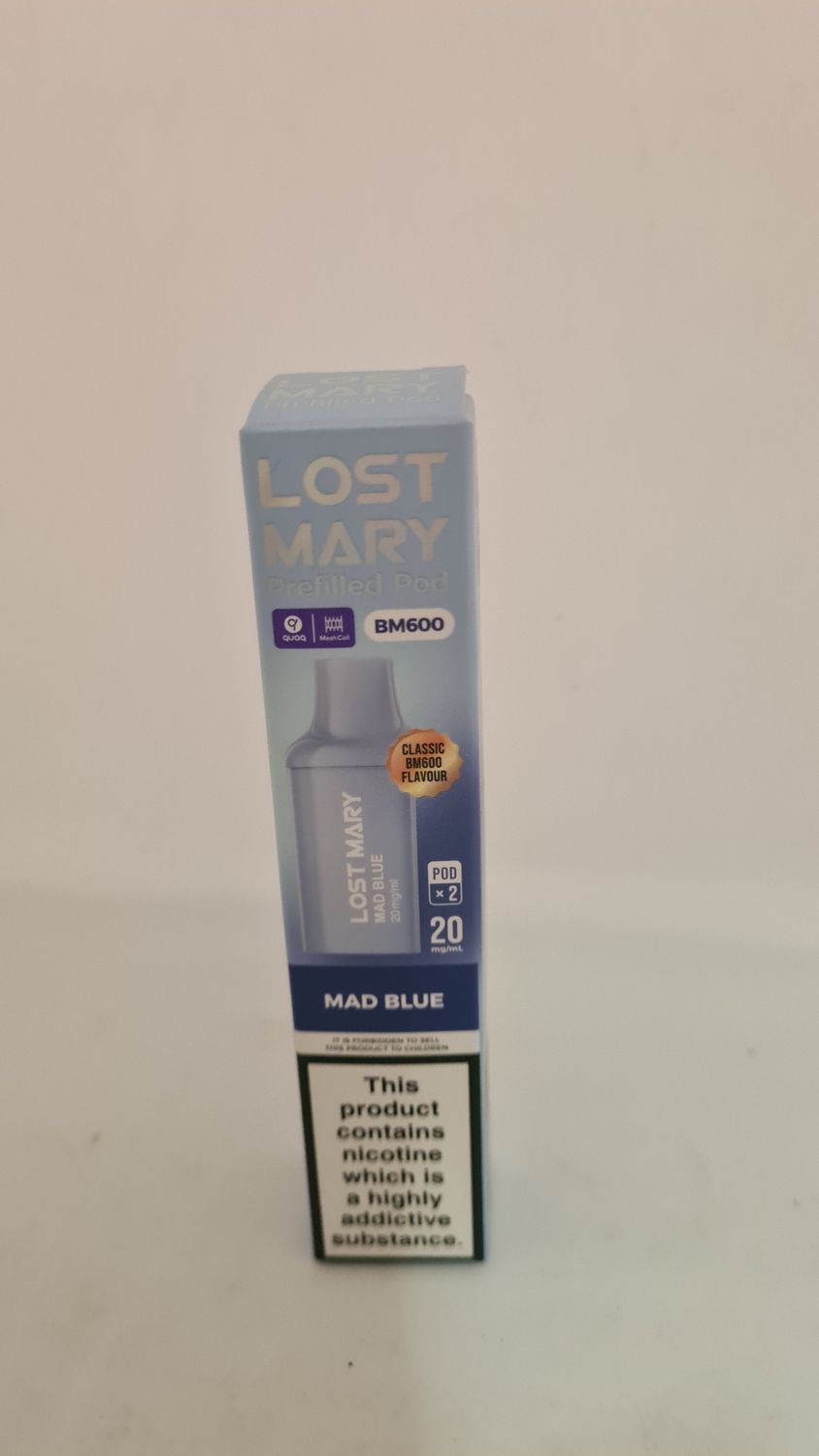 Lost Mary prefilled pod bm600 pod x2 mad blue