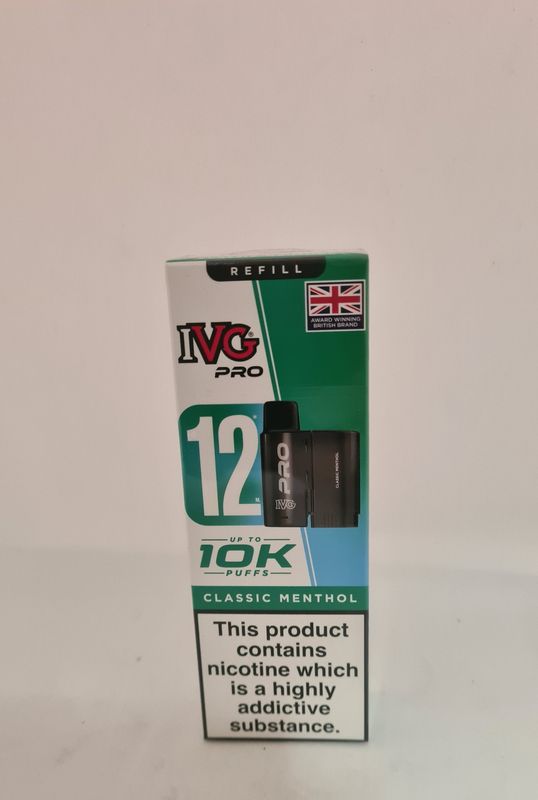 Ivg Pro 10000 puff refill classic menthol
