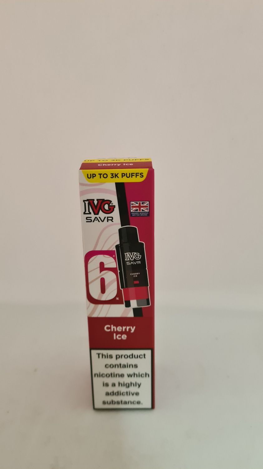 Ivg savr 3000 puff refill cherry ice