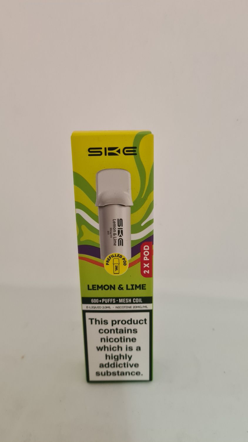 sike prefilled pod lemon lime x2 600 puffs