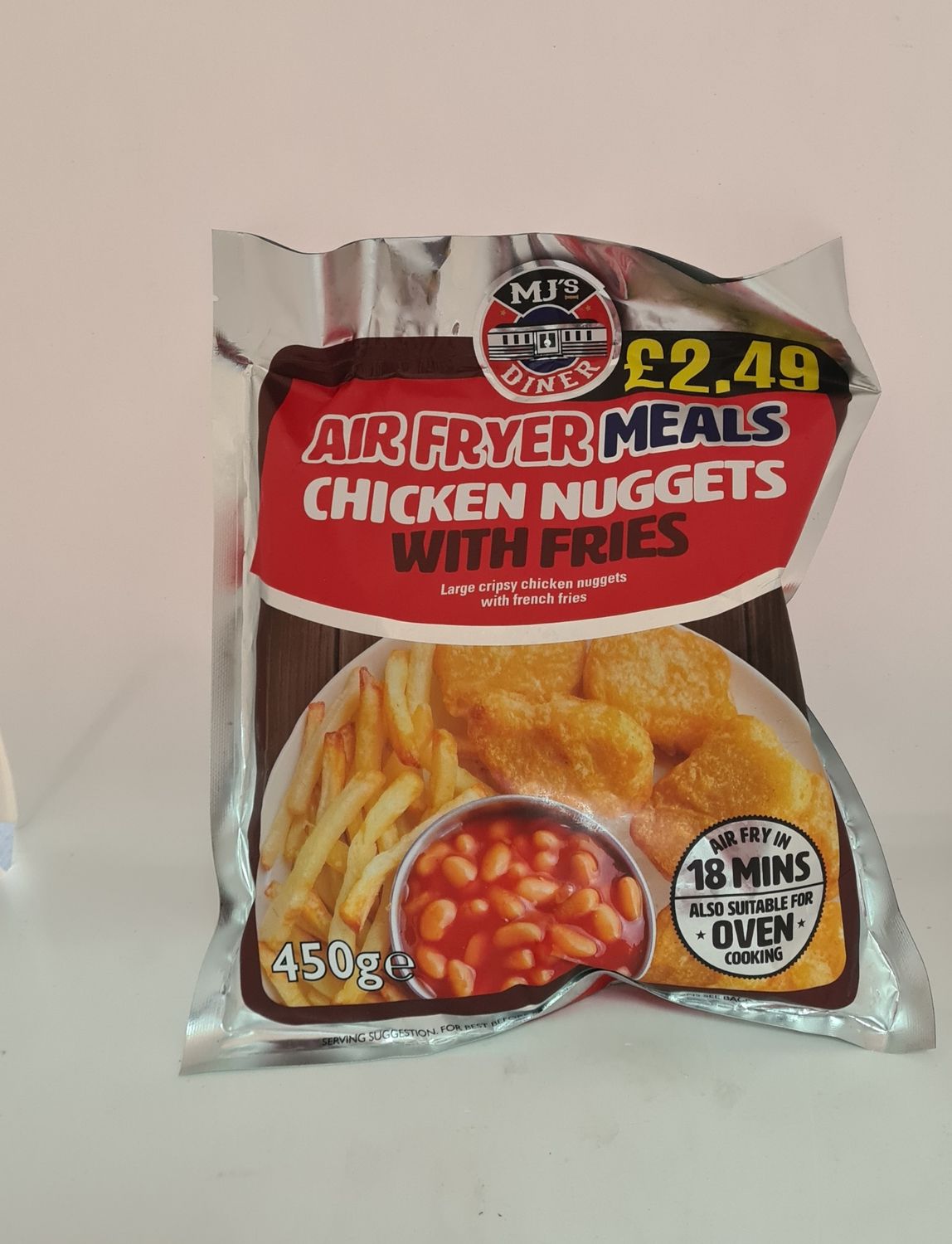 Air fryer meals chicken nuggets with fries