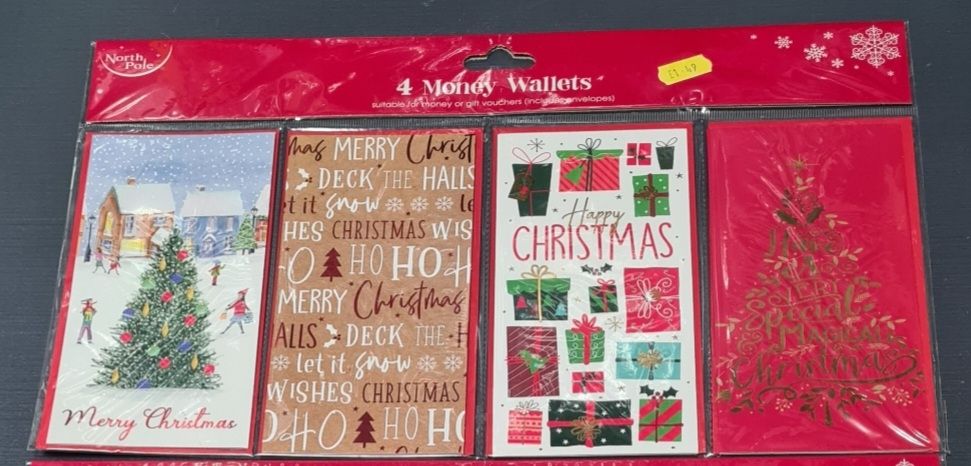 Pack of 4 money wallets