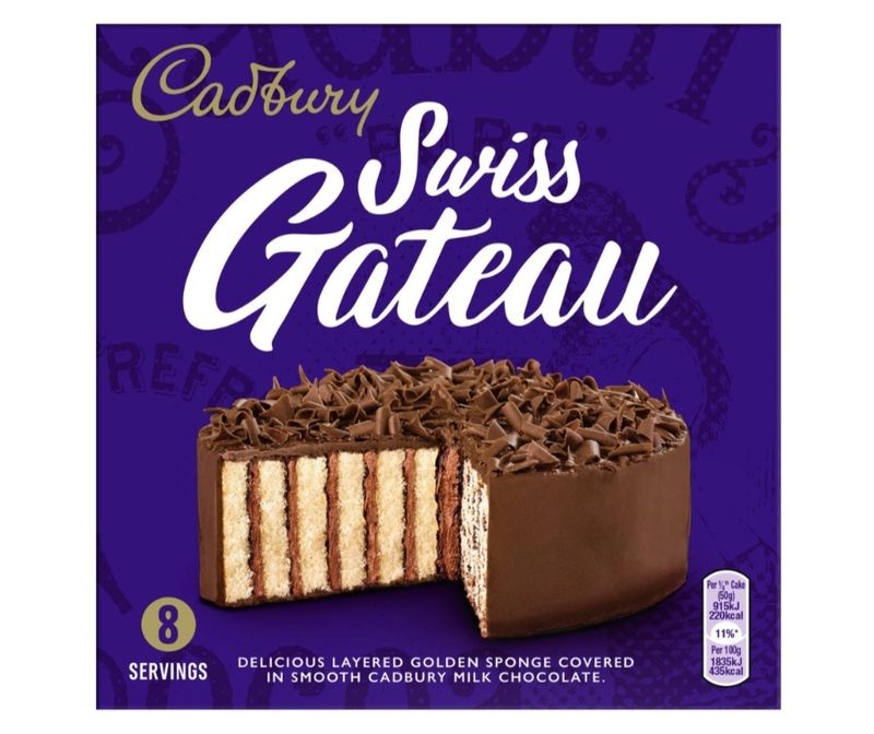 Cadbury Swiss gateau