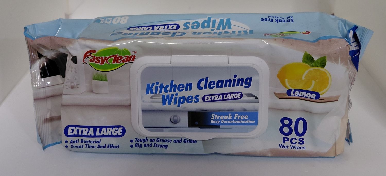 Antibacterial surface wipes 80 pack 