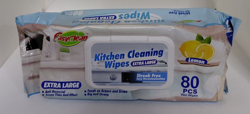 Antibacterial surface wipes 80 pack 