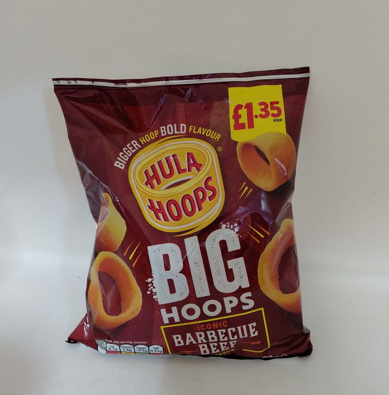 Hula hoops beef crisps 80g