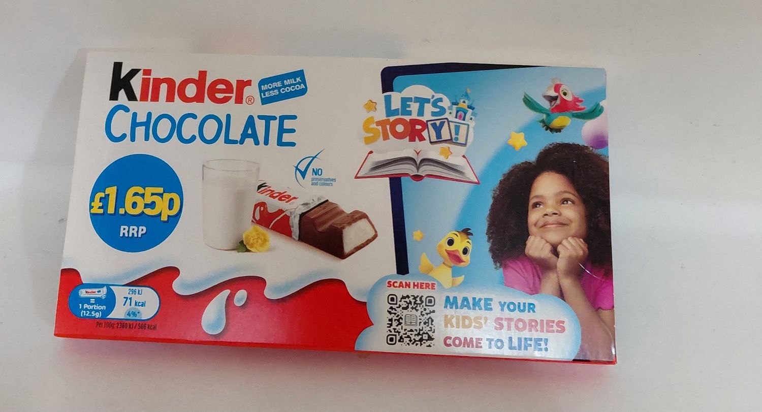 Kinder chocolate 8 small bars