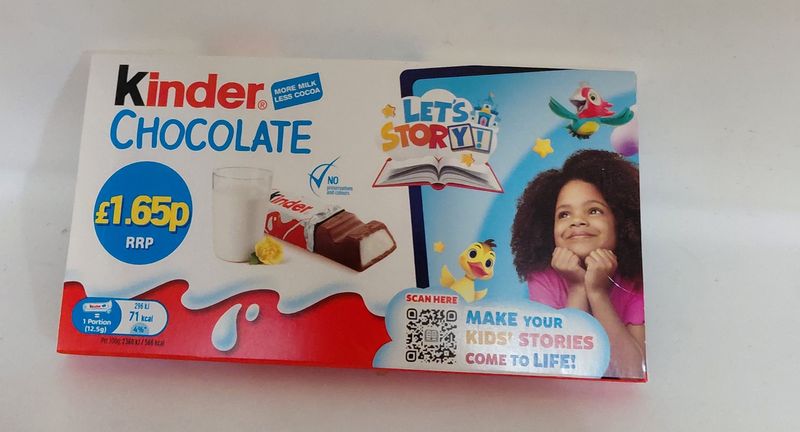 Kinder chocolate 8 small bars