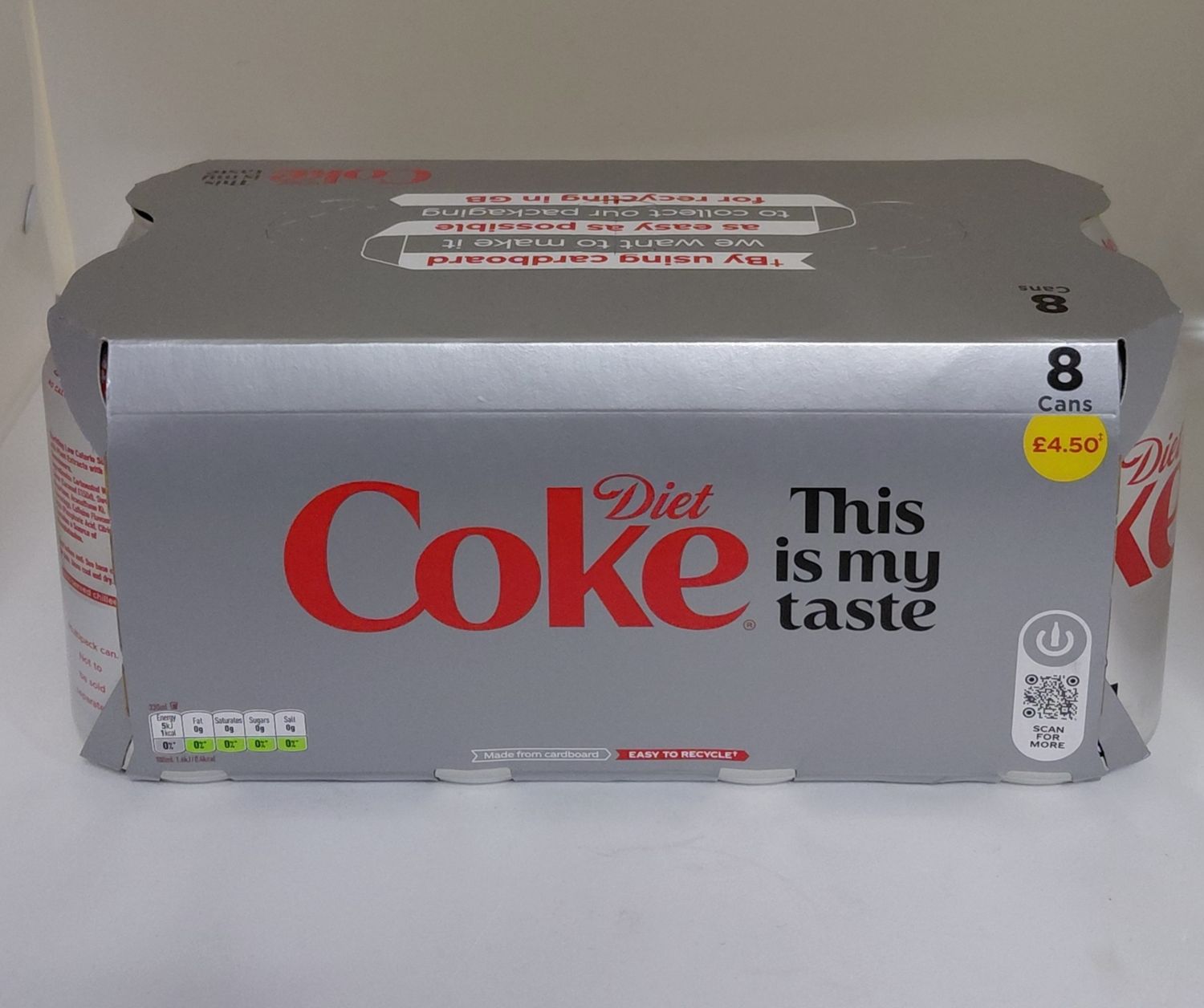 8 pack diet coke cans 330ml
