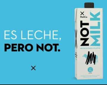 NOT MILK- LECHE VEGANA