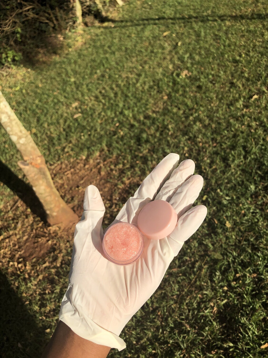 whipped pink Lemonade Lip Scrub