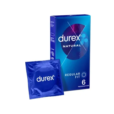 DUREX NATURAL PLUS EASY ON 6 UNIDADES