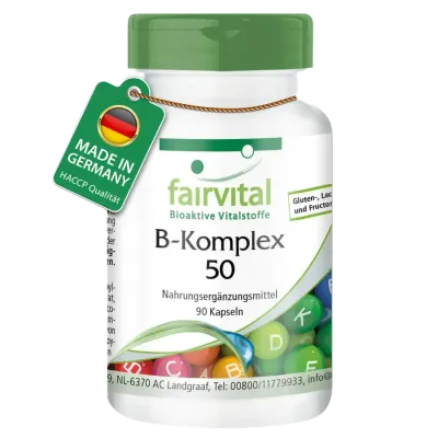VITAMINA B KOMPLEX 50 90 CAPSULAS-FAIRVITAL-