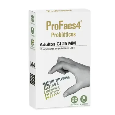 PROFAES4 PROBIOTICO ADULTOS 25 MM 30 CAPSULAS