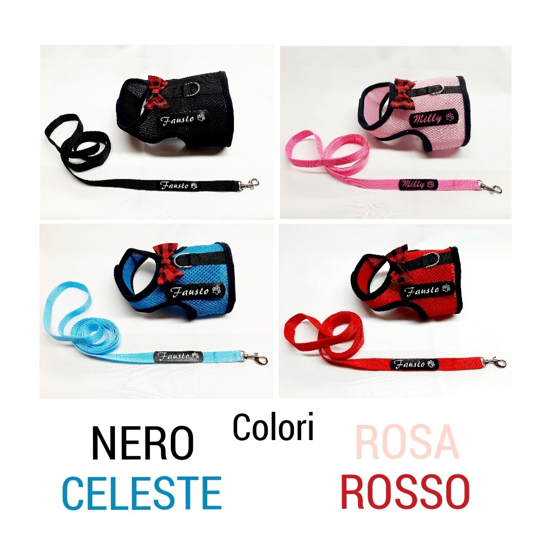 Pettorina Corpetto NERO/ROSA/CELESTE/ROSSO