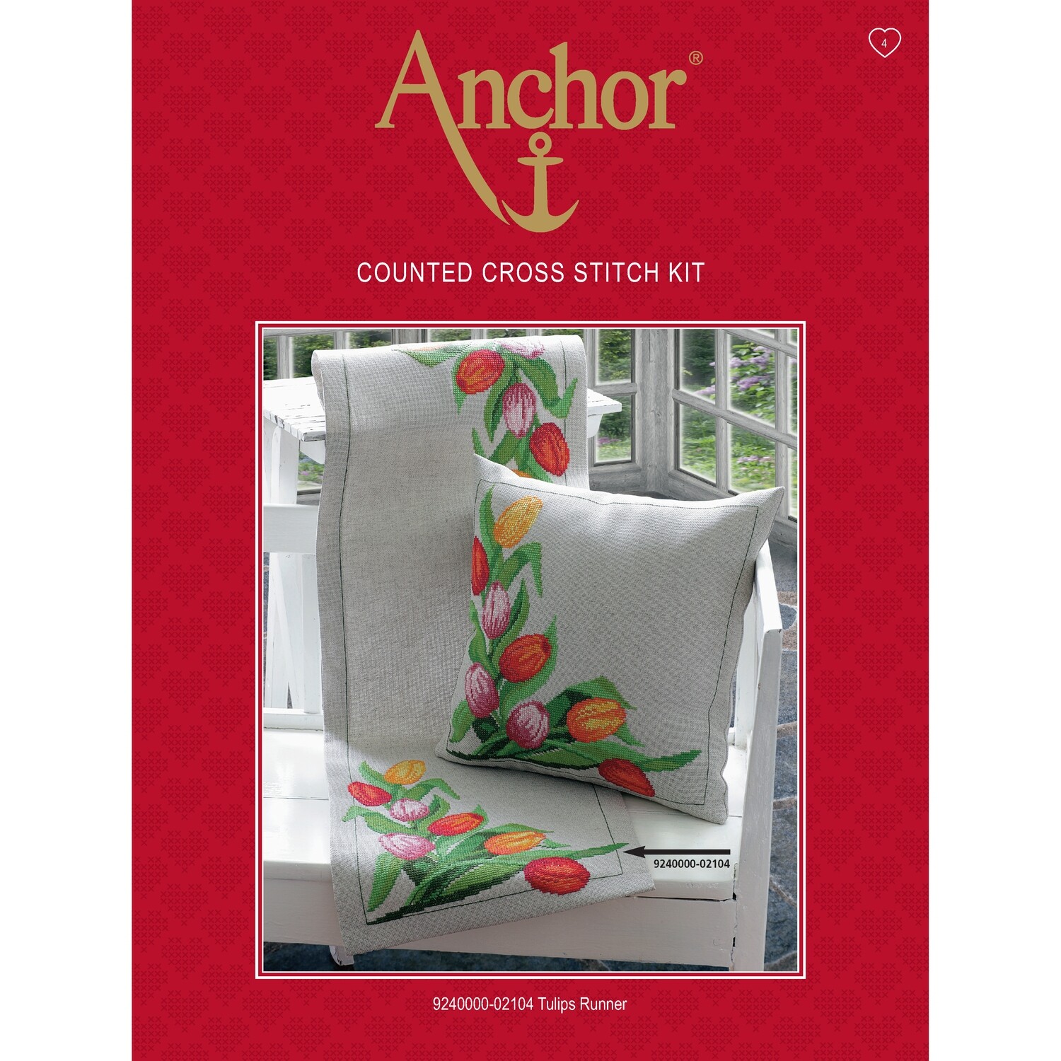 Anchor Essentials Cross Stitch Kit - Tulips Runner