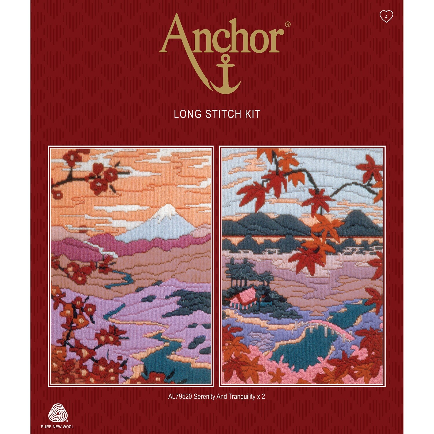 Anchor Starter Long Stitch Kit - Serenity & Tranquility Set 2